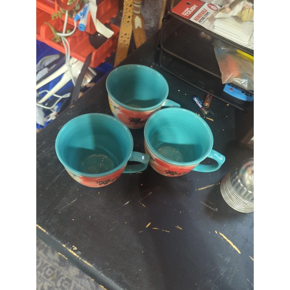 3 Pioneer Woman Mugs Vintage Bloom Coffee Tea Cup Mug 16 oz - Picture 2 of 4
